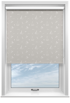 Seaside Sailing, Boat Brown - Roller Blind
